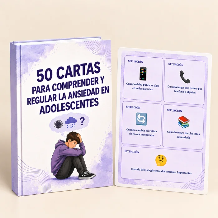50 Cartas para Comprender y Regular la Ansiedad en Adolescentes