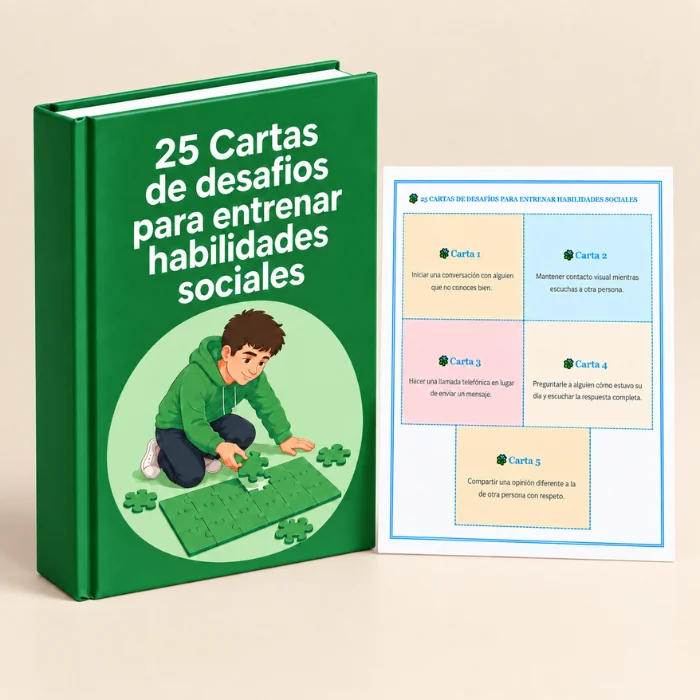 25 Cartas de Desafíos para Entrenar Habilidades Sociales