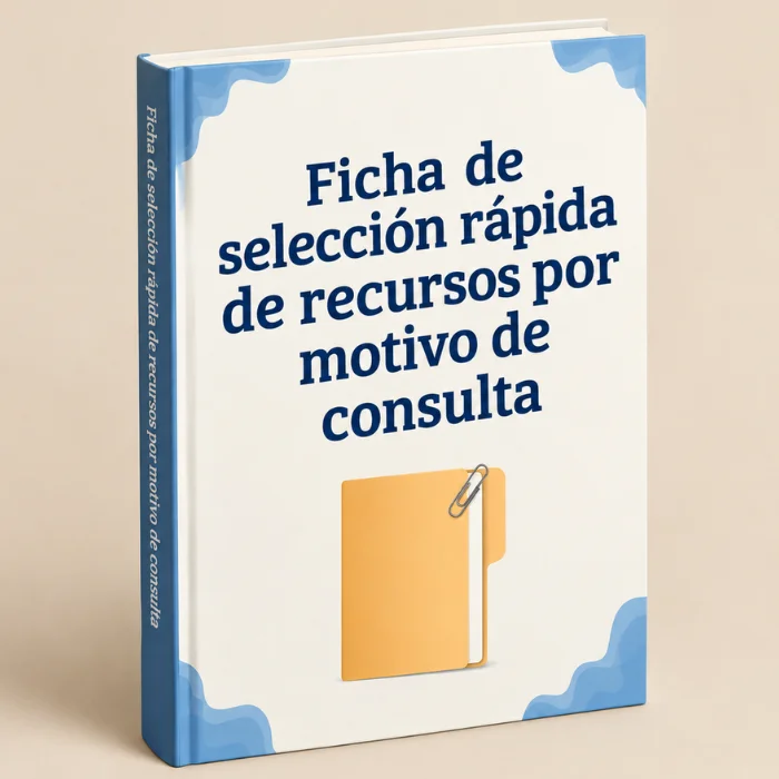 Ficha de Selección Rápida de Recursos por Motivo de Consulta