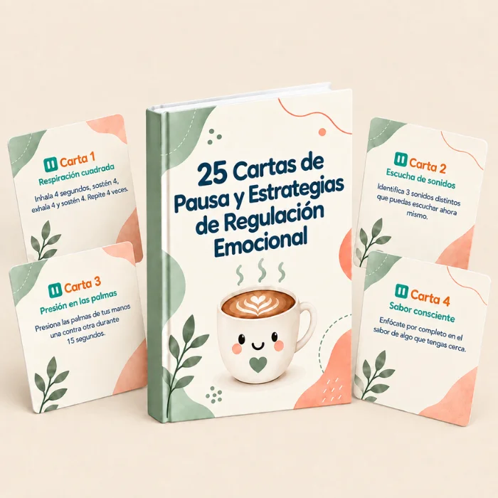 25 Cartas de Pausa y Estrategias de Regulación Emocional
