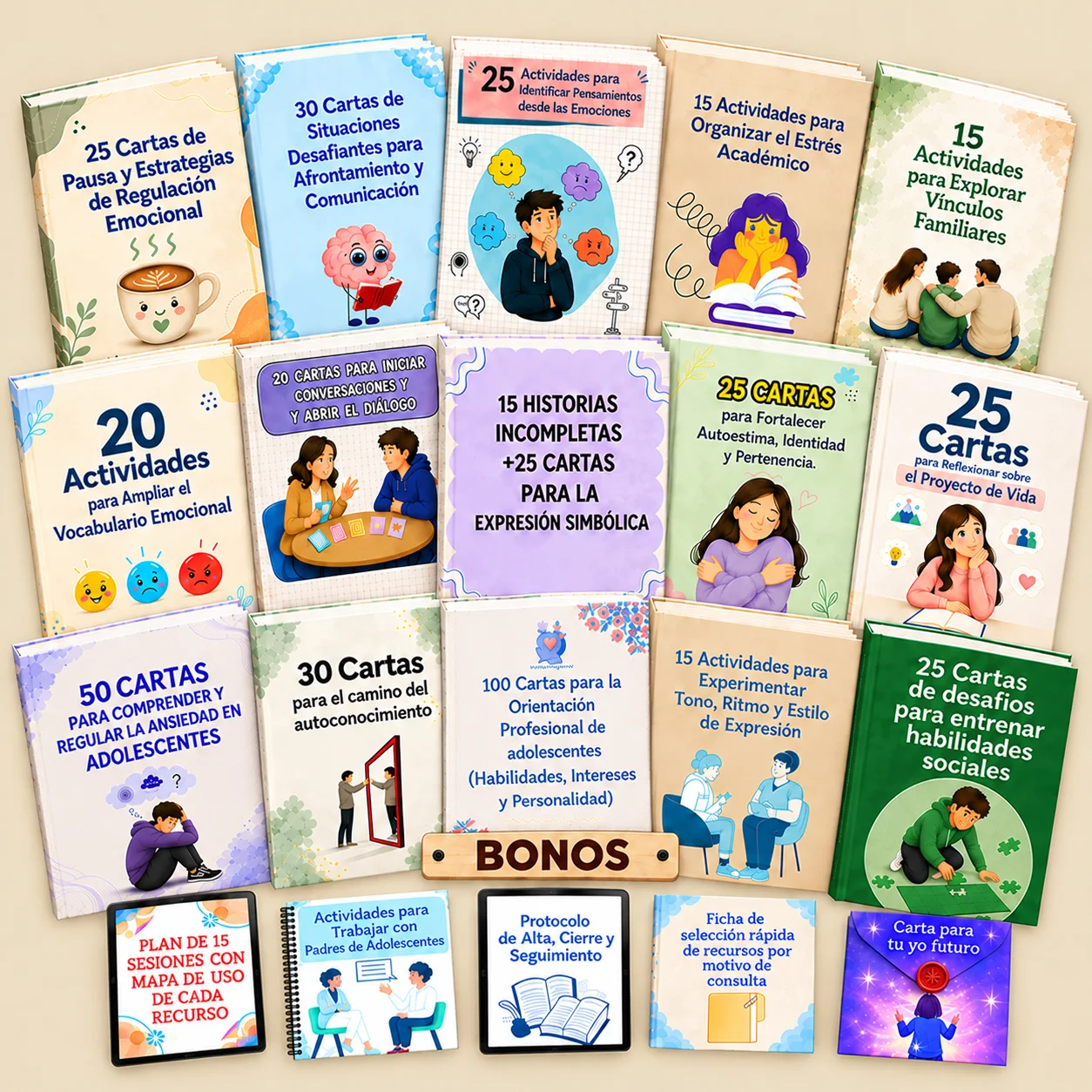 Kit de Recursos Terapéuticos completo en formato digital